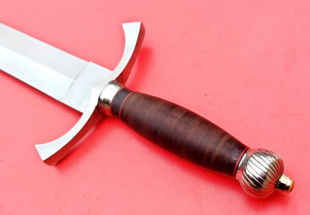 engraved knight sword