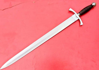 engraved knight sword