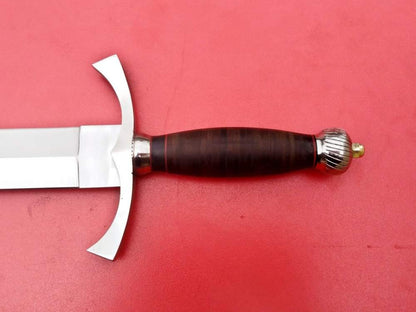 engraved knight sword