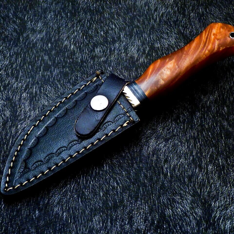 10 Inch Hand Forged Damascus Blade Bowie Hunting Knife in usjpg