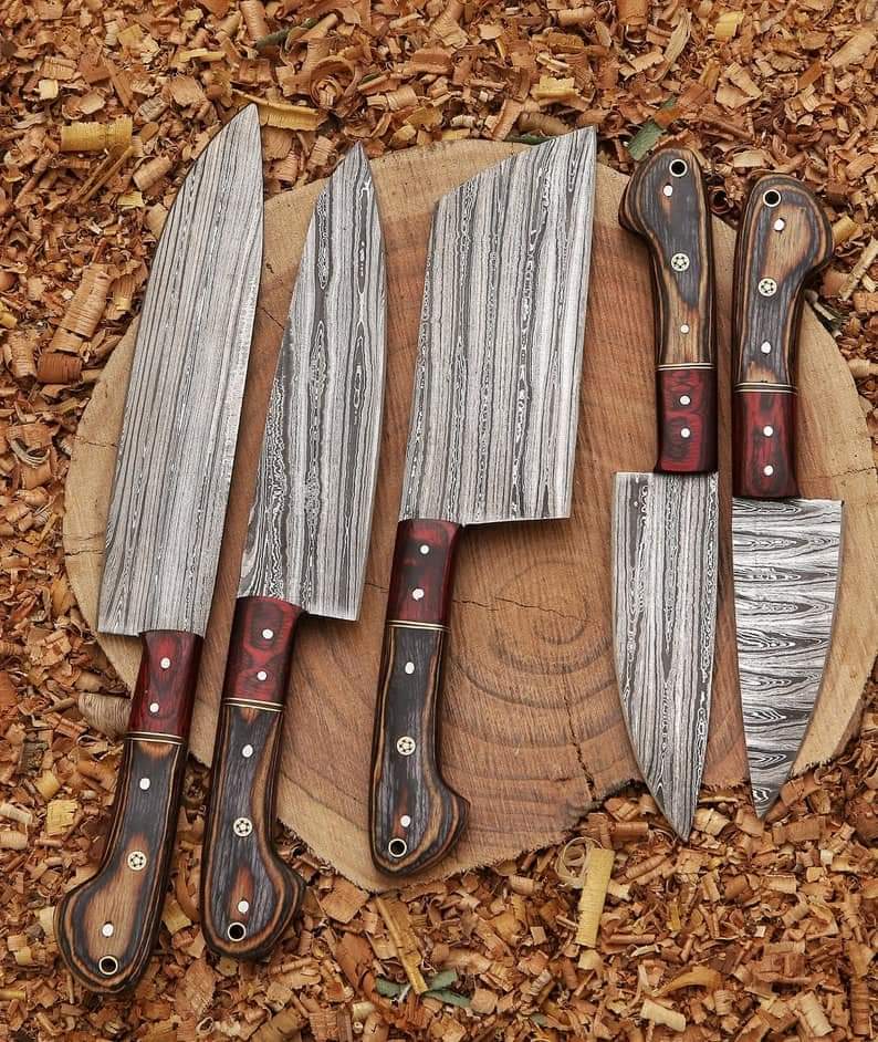 Carbon Steel Chef Knives Set