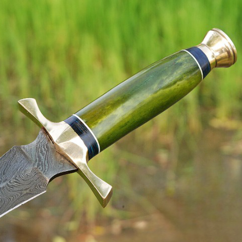 Handmade forged damascus steel dagger blade sword near me in lowajpg