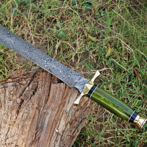 Handmade forged damascus steel dagger blade sword near me in californiajpg