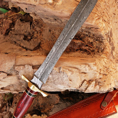 Handmade forged damascus steel pakka wood handle sword near me in lowa.jpg
