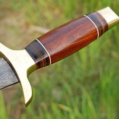custom handmade forged damascus steel dagger double edge blade sword near me in alaskajpg