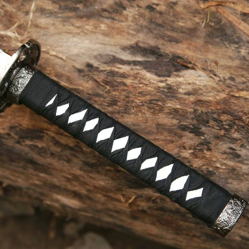 Custom handmade hand forged damascus steel katana sword combat survival sword near me in idahojpg