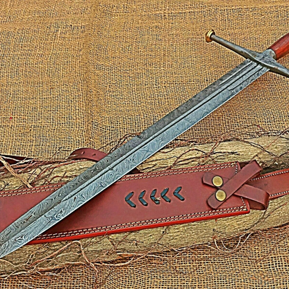 Custom handmade damascus steel vikng sword near me in lowajpg