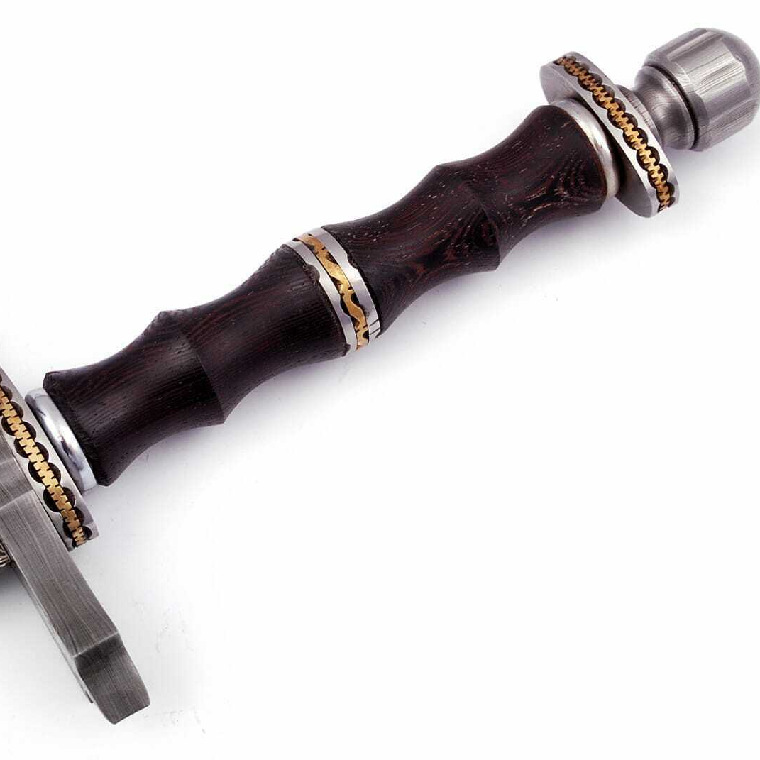 Custom handmade hand forged damascus steel templar sword near me in alaskajpg