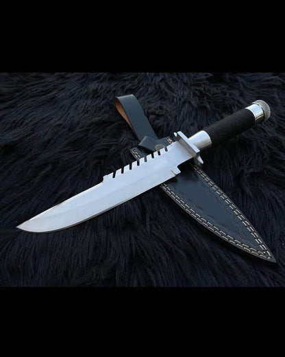 "Stainless-steel-Knife"Hunting-knife-with sheath"fixed-blade-Camping-knife, Bowie-knife, Handmade-Knives, Gifts-For-Men.