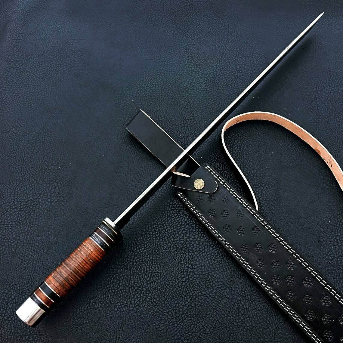 Custom handmade hand forged damascus steel tanto katana near me in arizonajpg
