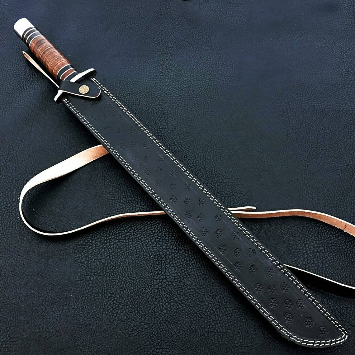 Custom handmade hand forged damascus steel tanto katana near me in lowajpg