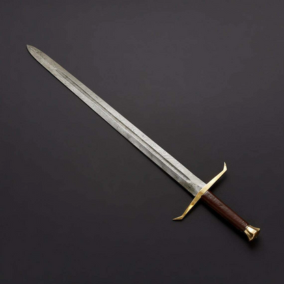 Custom handmade hand forged damascus steel viking sword near me in floridajpg