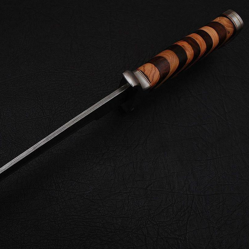 Custom handmade hand forged damascus hunting viking combat sword near me in alaskajpg
