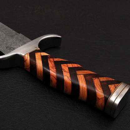 Custom handmade hand forged damascus hunting viking combat sword near me in londonjpg