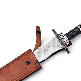 Custom handmade damascus steel 32 inches with sheath near me in idahojpg