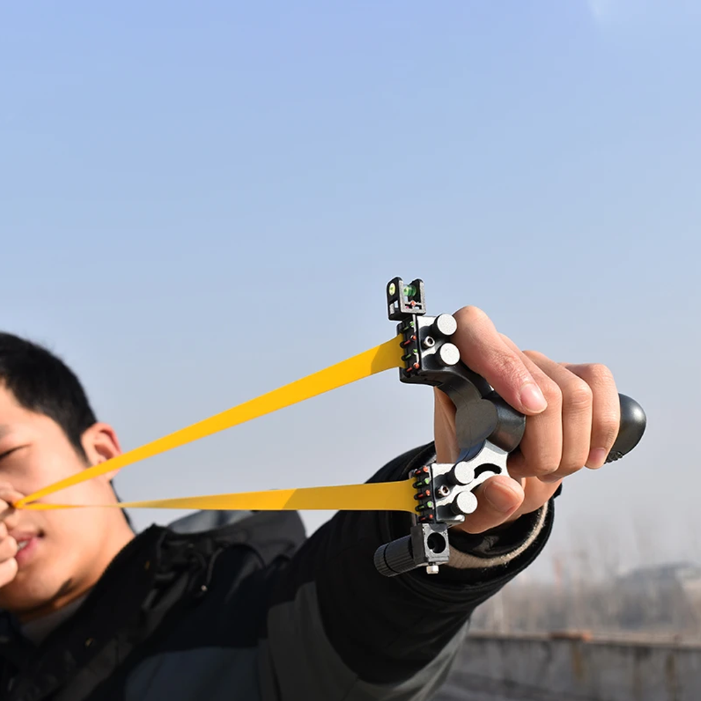 High-Power Laser Aiming Slingshot - Precision Outdoor Hunting Tool