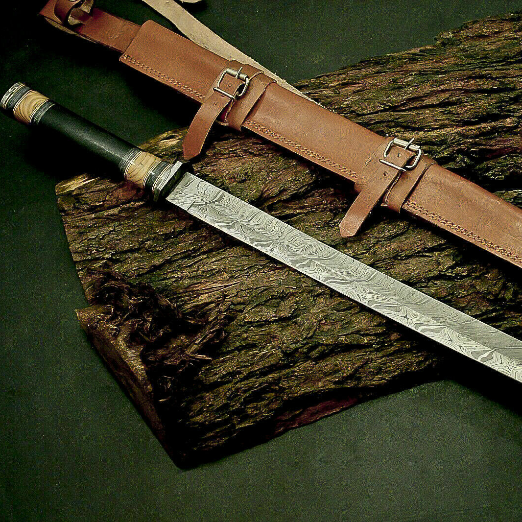 Custom handmade hand forged damascus steel katana warrior sword near me in californiajpg