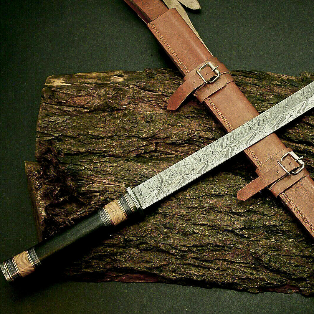 Custom handmade hand forged damascus steel katana warrior sword near me in floirdajpg