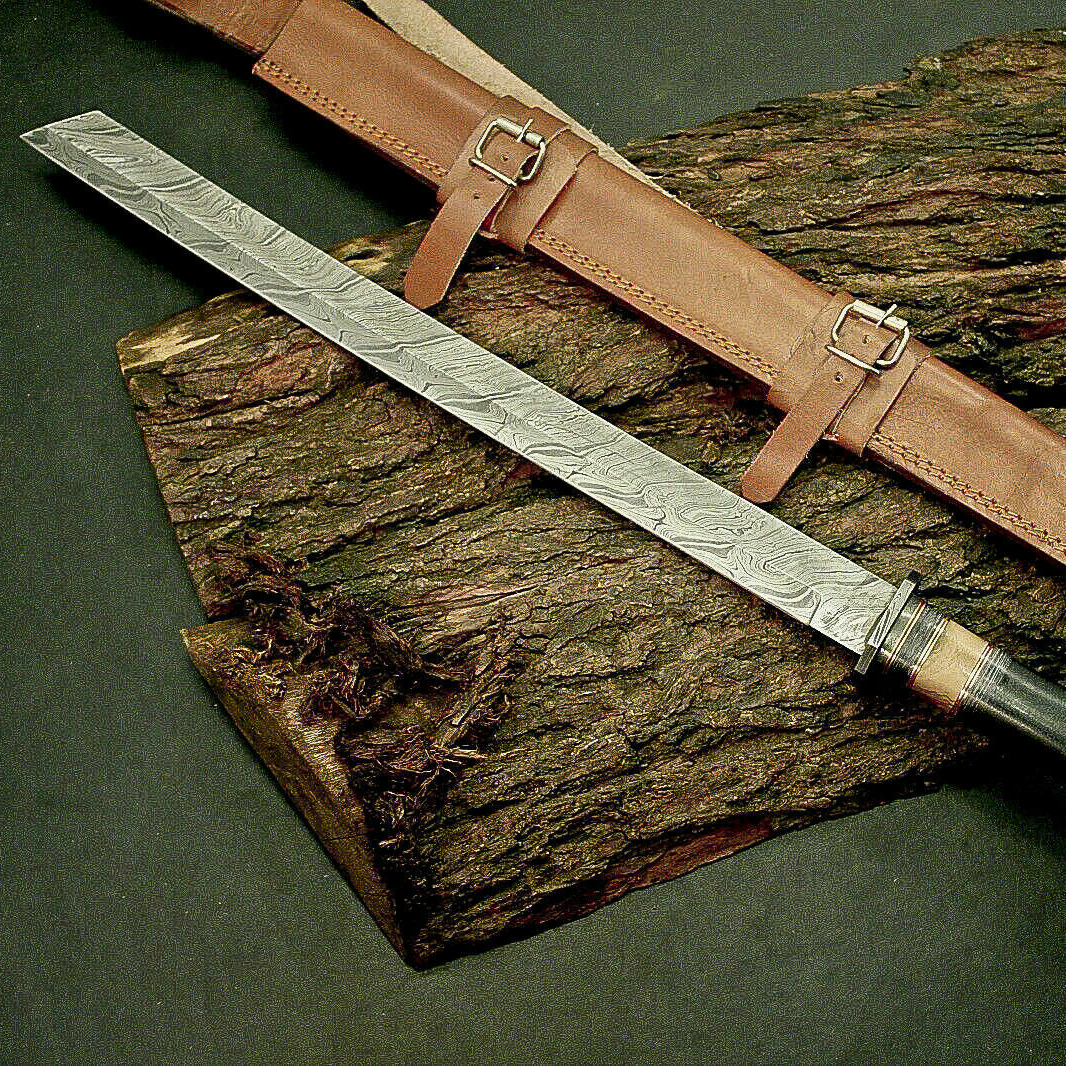 Experience the Ultimate Combat Experience with Our Katana Warrior Sword Premium Damascus Steel