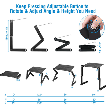 Portable with Mouse Pad Fully Ergonomic Mount
