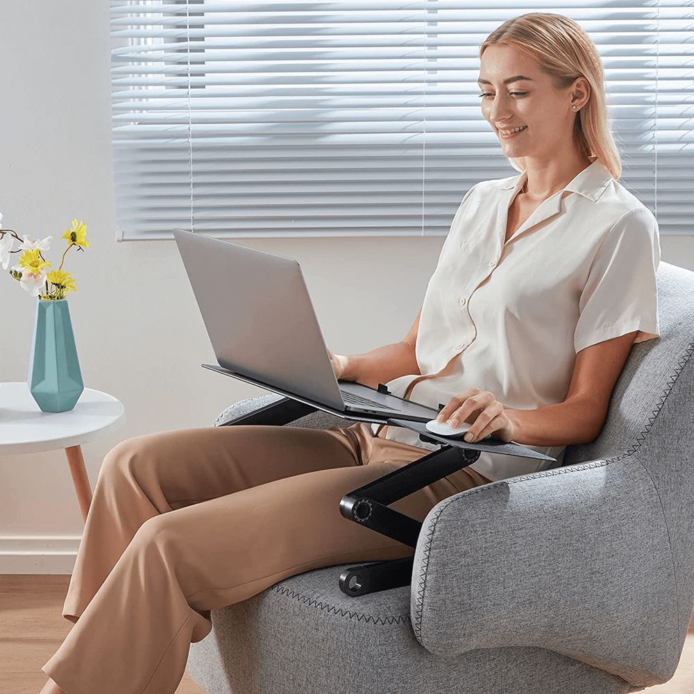 High-Strength Laptop Stand | Spacious Laptop Stand For Desk with Vent Holes | Ergonomic Laptop Standing Desk 2