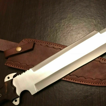 Movie Bowie Knife  Full Tang Hunting Knife  Camping  Leather Sheath for salejpg