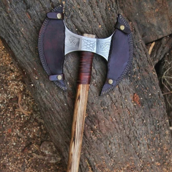 12-Inch Handcrafted Steel Tomahawk Axe – Perfect for Hunting & Camping
