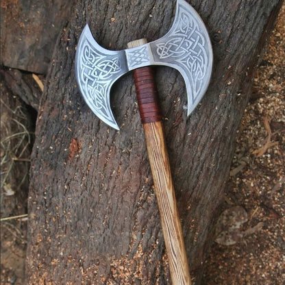 handmadedoubleheadedsteelhuntingaxejpeg