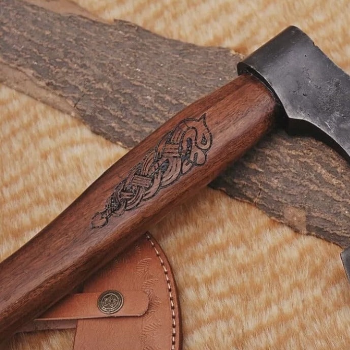 Hand forged High Carbon Steel Axe.jpeg