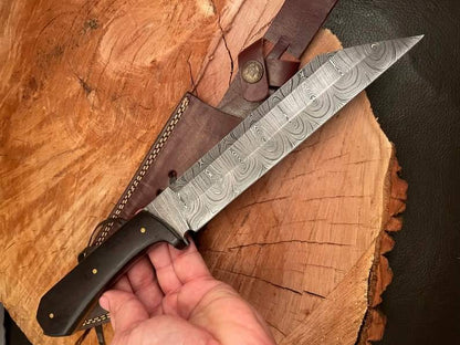 Steel Hunting Knife with Sheath