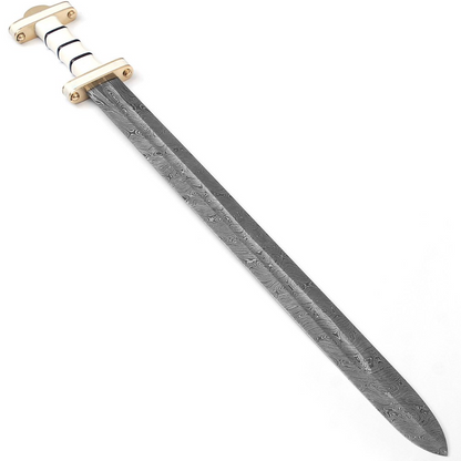 Sword Of Damnation Damascus Steel Norse Viking War Sword in ukjpg