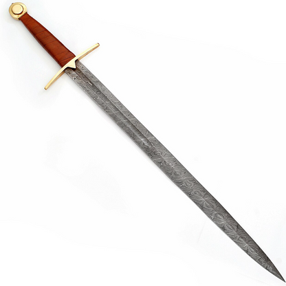 Wolfskin Raider Damascus Steel Viking Sword Full Tang buy now in usapng