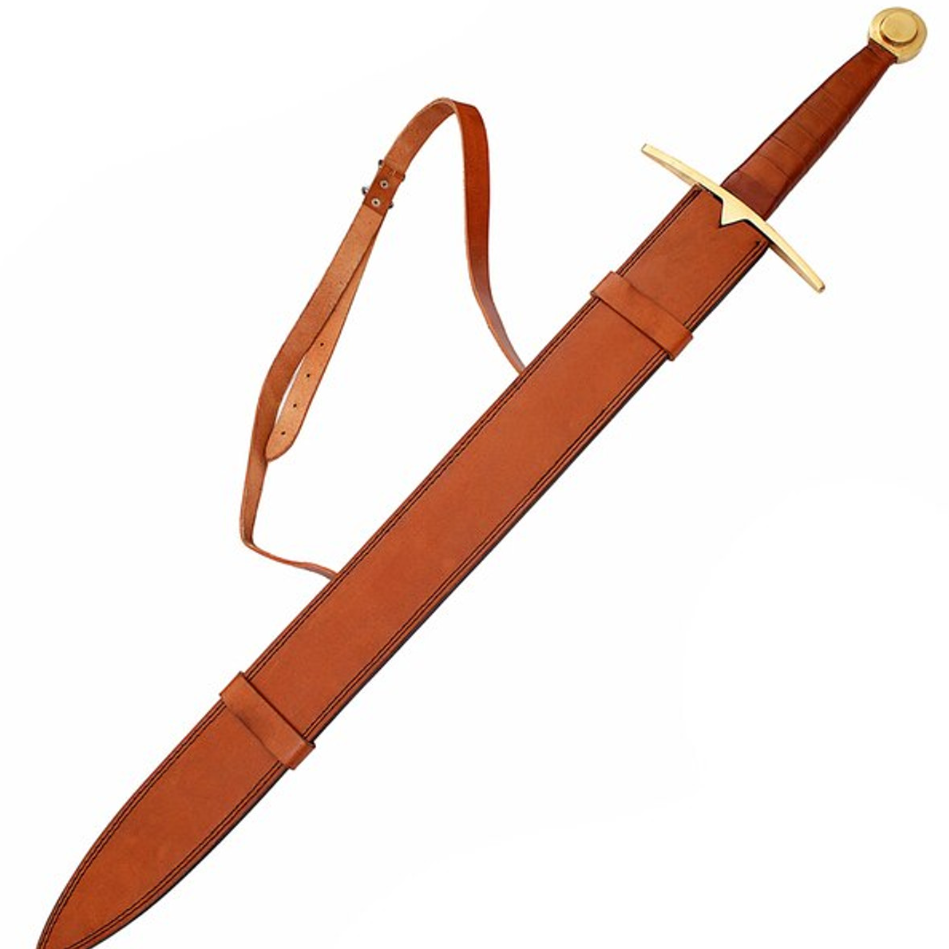 Wolfskin Raider Damascus Steel Viking Sword Full Tang near mepng