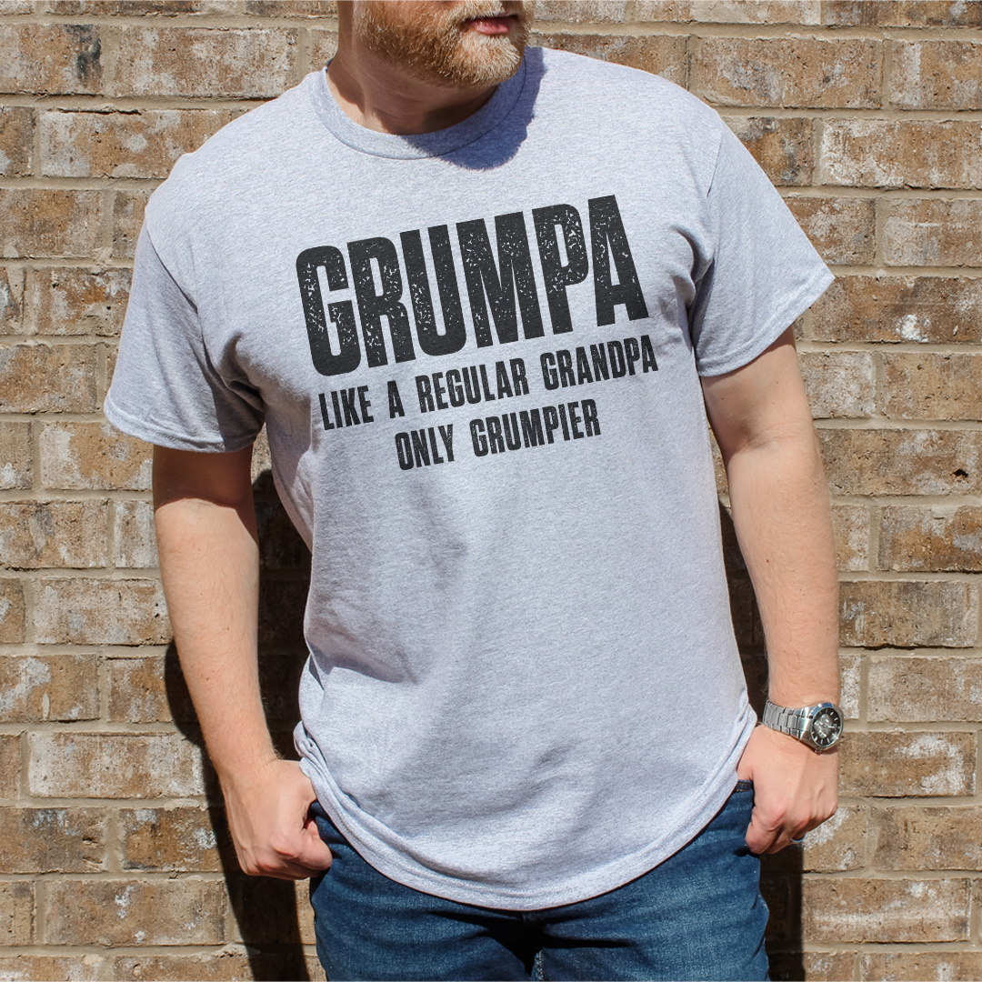 Grumpa Like a Regular Grandpa Only Grumpier Tee