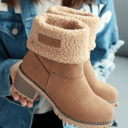 Women's Classy Block Heel Snow Boots 2