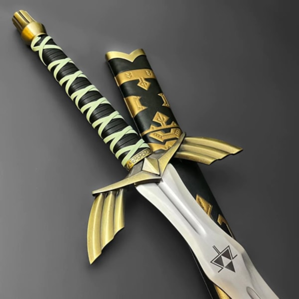 ExperiencetheMagicofZeldawiththisBlackandGoldReplicaSwordandScabbardUSAVANGUARD 1j