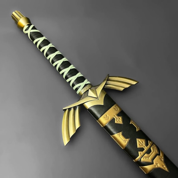 ExperiencetheMagicofZeldawiththisBlackandGoldReplicaSwordandScabbardUSAVANGUARD 2j