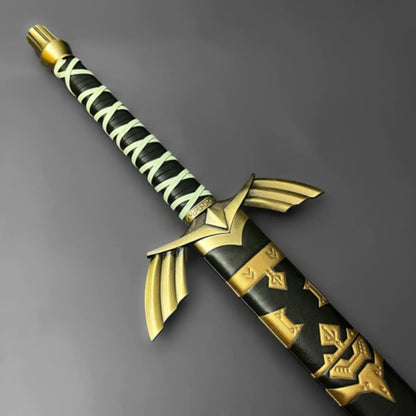 ExperiencetheMagicofZeldawiththisBlackandGoldReplicaSwordandScabbardUSAVANGUARD 2j