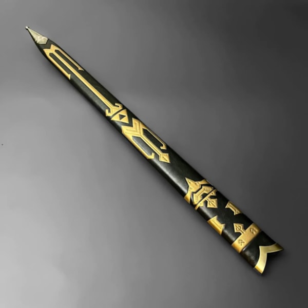 ExperiencetheMagicofZeldawiththisBlackandGoldReplicaSwordandScabbardUSAVANGUARD 6j