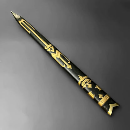 ExperiencetheMagicofZeldawiththisBlackandGoldReplicaSwordandScabbardUSAVANGUARD 6j