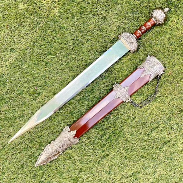 Sword & Scabbard Training Blade | Arena-Style Practice Sword | Stainless Steel Display & Cosplay Weapon
