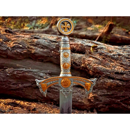 TheMedievalKnightsTemplarSwordAKingArthurInspiredHistoricalMasterpieceUSAVANGUARDExcali