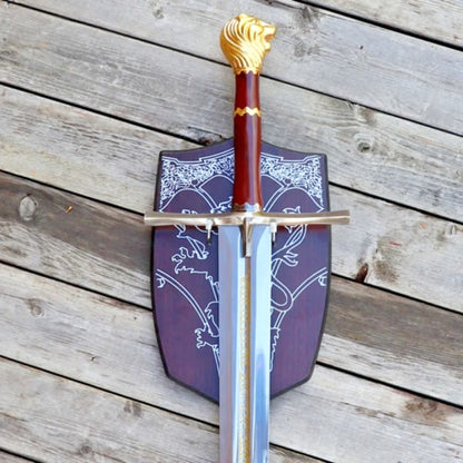 ChroniclesofNarniaPrinceSwordReplicainGoldwithWallPlaqueChroniclesofNarniaDelightUSA