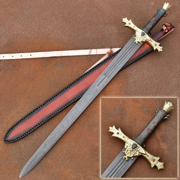 The Legendary Golden Sword - A Gift of Power and Majesty - Excalibur Sword of King Arthur