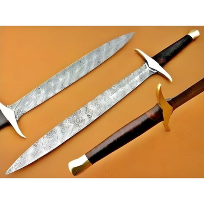 A Masterpiece Viking Sword Forged in Damascus Steel - The Norse Forge