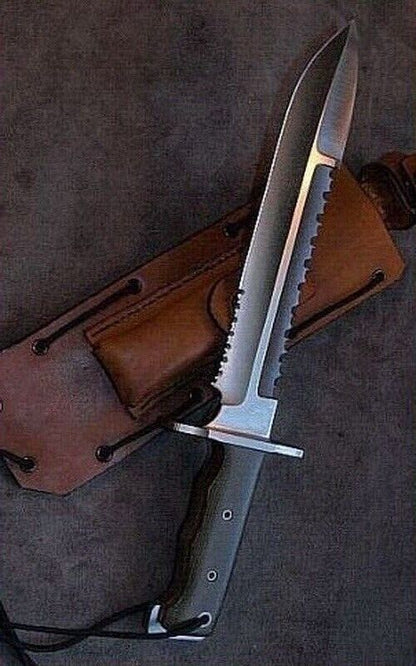 "Stainless-steel-Knife"Hunting-knife-with sheath"fixed-blade-Camping-knife, Bowie-knife, Handmade-Knives, Gifts-For-Men.
