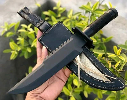 "Stainless-steel-Knife"Hunting-knife-with sheath"fixed-blade-Camping-knife, Bowie-knife, Handmade-Knives, Gifts-For-Men.