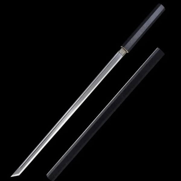 36 inches Japanese Katana Real Sword - Black Ninjato Sword - 1060 Steel Samurai
