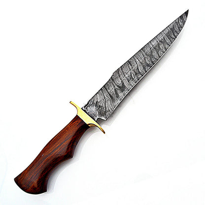 Damascus Bowie Knife jpg