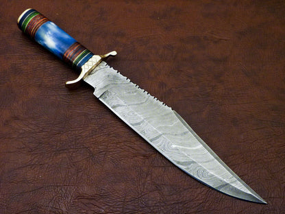 Damascus Bowie Knifejpg